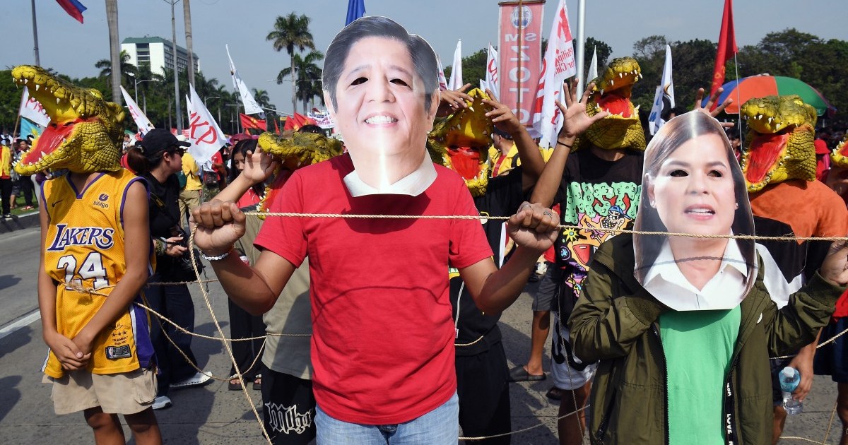 Thousands rally in Philippines, demanding Marcos resign over graft scandal 
