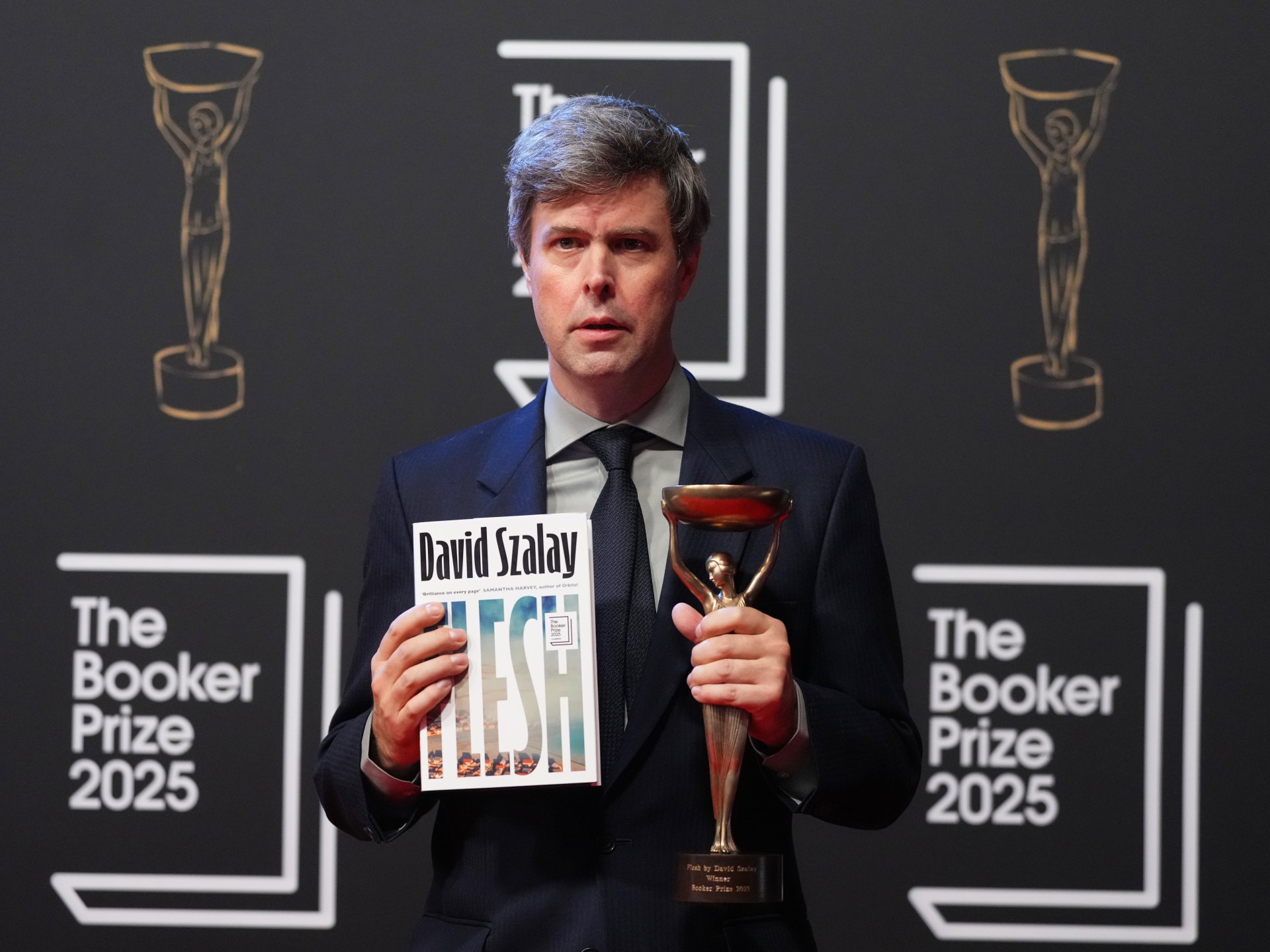 David Szalay wins Booker Prize for his novel Flesh 