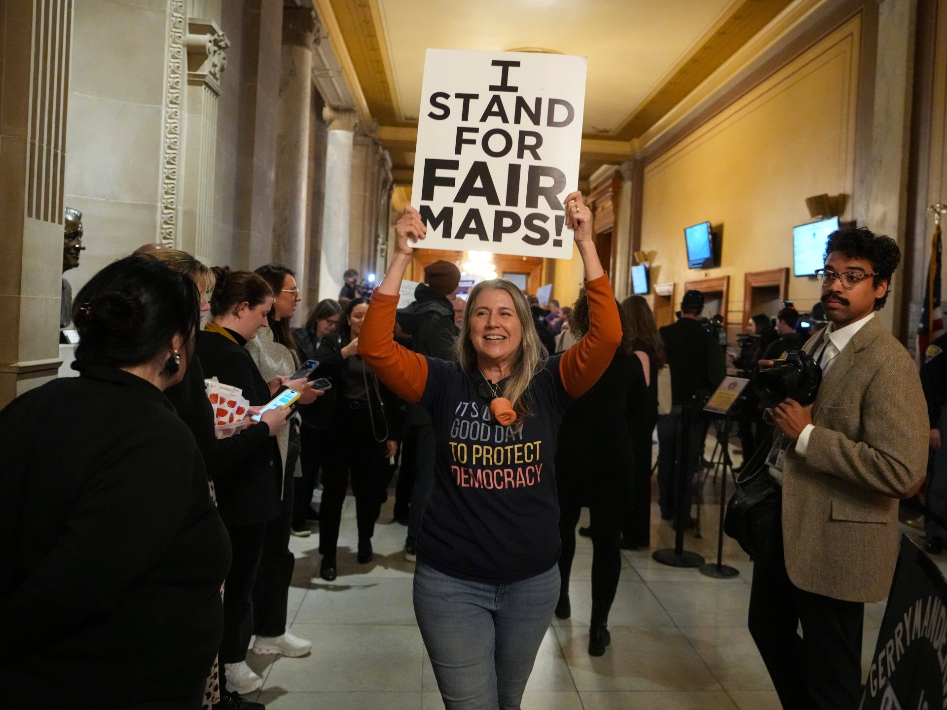 Indiana’s state Senate votes down redistricting bill despite Trump pressure 