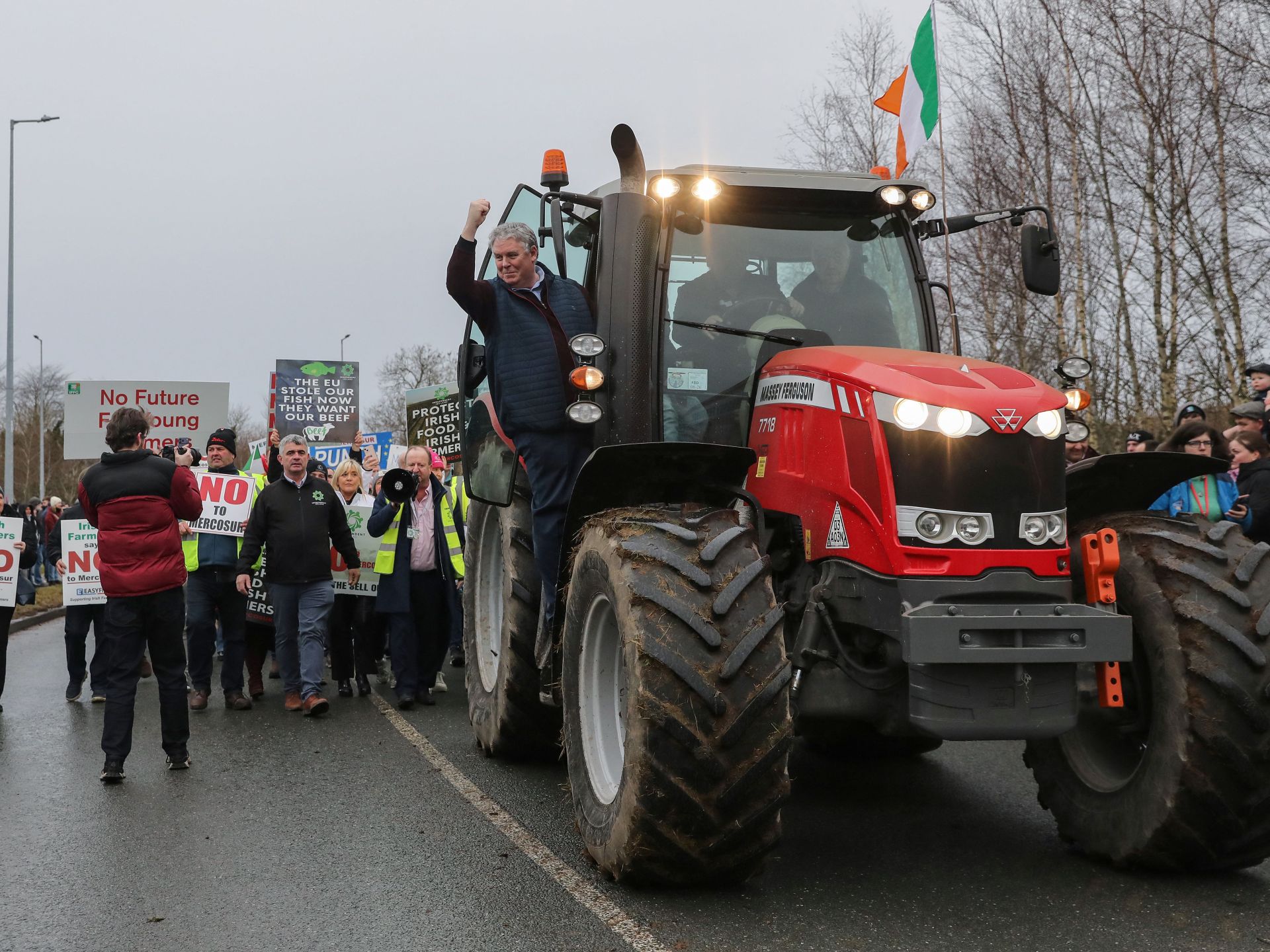 Thousands of Irish farmers protest EU’s Mercosur trade deal 