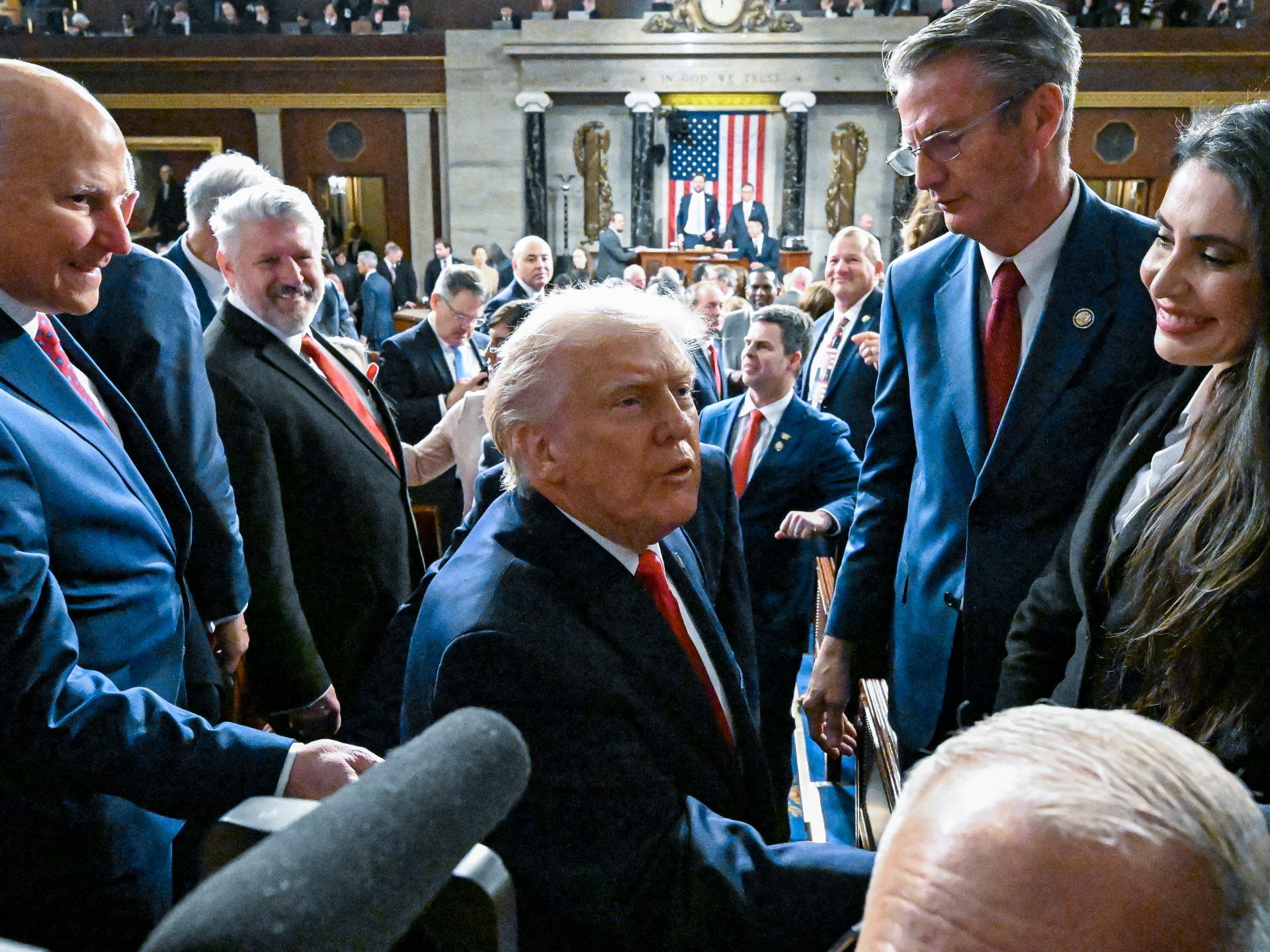 Trump’s State of the Union touts economic turnaround as approval slumps 