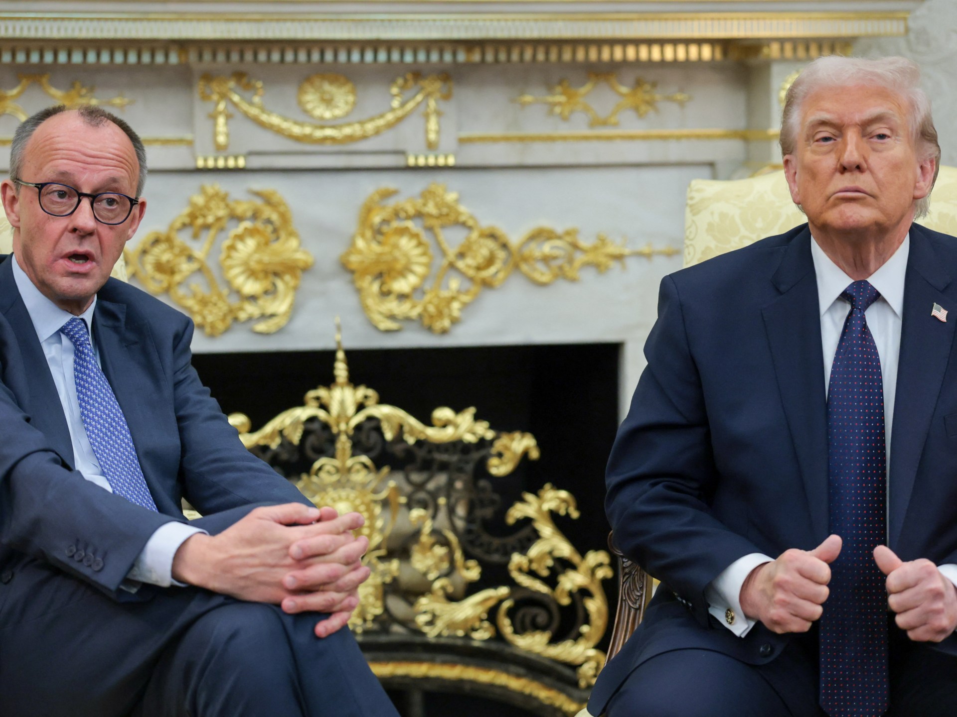 Trump says Iran navy, air force destroyed, Germany ‘helping out’ 